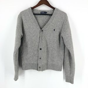 Polo Ralph Lauren Men’s Cardigan Grey Size Large fits like a slim medium though